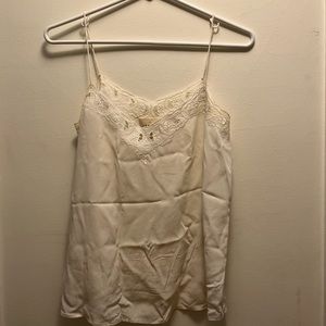 Sezane Paloma Top white silk size 6